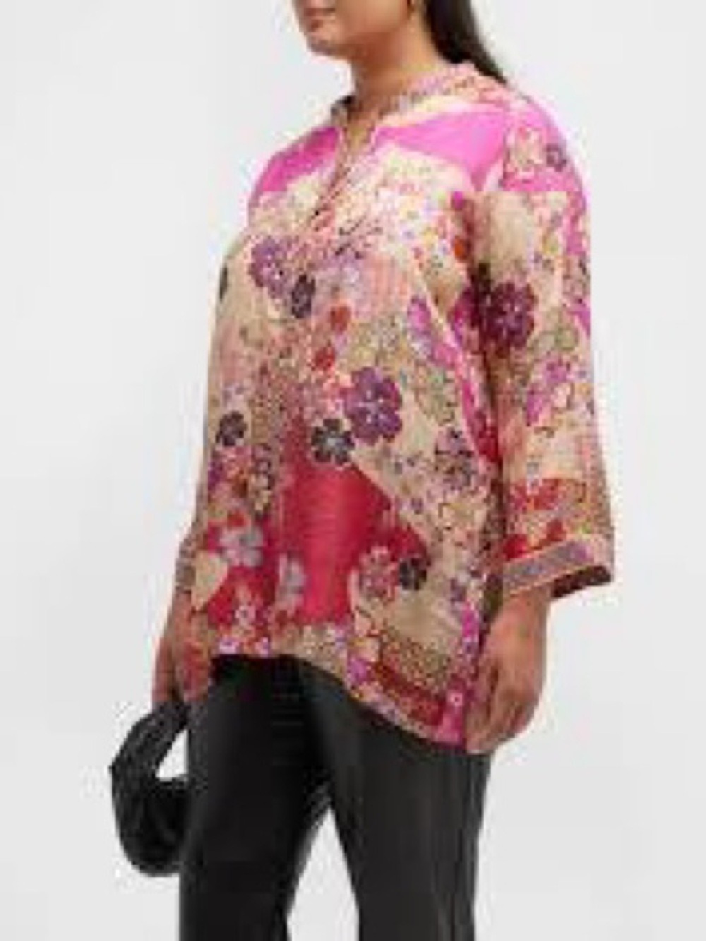Johnny Was Yama Kels Silk Tunic - Picture 3 of 16